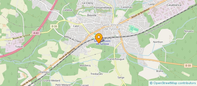 localisation de l'entreprise RICCI à SAINT-VINCENT-DE-TYROSSE