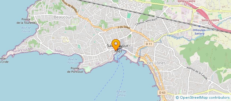 localisation de l'entreprise RICCI ET CIE  SANARY-SUR-MER