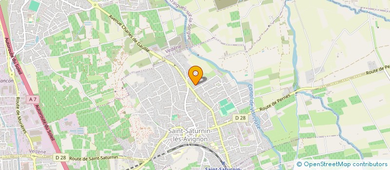 localisation de l'entreprise RICCI & FILS à SAINT-SATURNIN-LES-AVIGNON