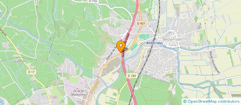 localisation de l'entreprise RICCI P  BEDARRIDES