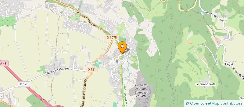 localisation de l'entreprise RICCIARDOLO  LA BUISSE