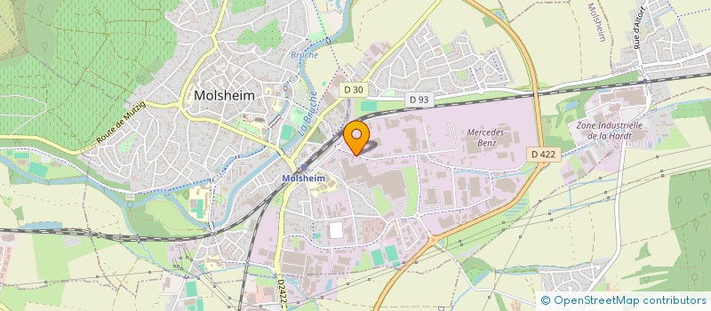 localisation de l'entreprise RICCO TRAITEUR  MOLSHEIM