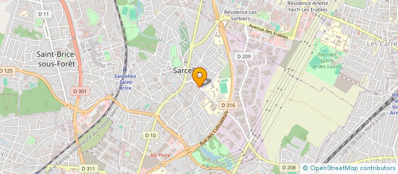 localisation de l'entreprise RICE  SARCELLES