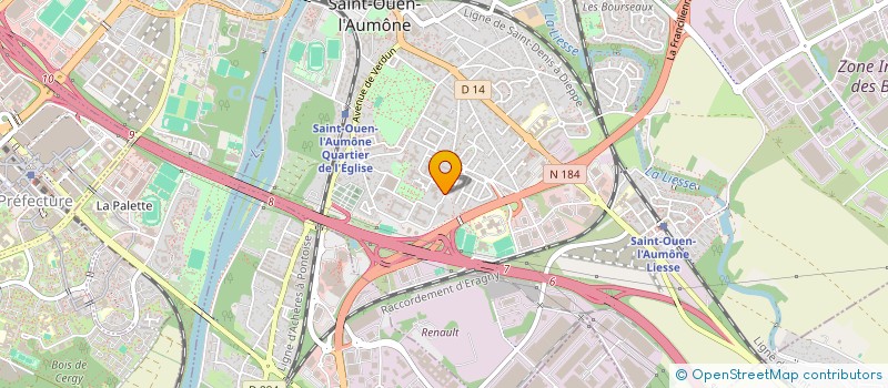 localisation de l'entreprise RICH LOBE BATIMENT à SAINT-OUEN-L'AUMONE