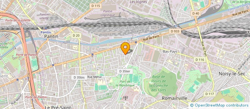 localisation de l'entreprise RICHABED-BAT à PANTIN