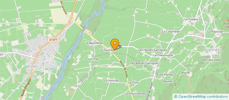 localisation de l'entreprise RICHARD  GIGONDAS