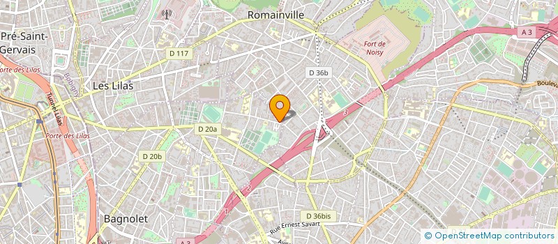 localisation de l'entreprise RICHARD B. ENERGIE à BAGNOLET