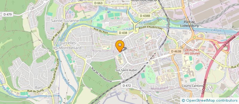 localisation de l'entreprise RICHARD BENCETTI  MONTBELIARD