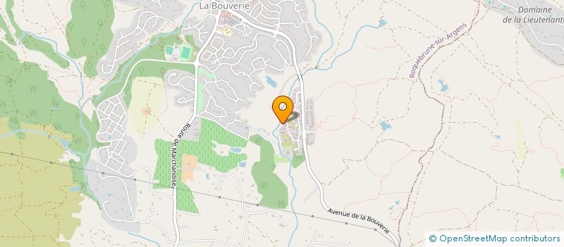 localisation de l'entreprise RICHARD BENOIT CORPORATION  ROQUEBRUNE-SUR-ARGENS