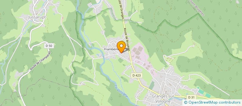localisation de l'entreprise RICHARD COMBUSTIBLES à GRANGES-AUMONTZEY