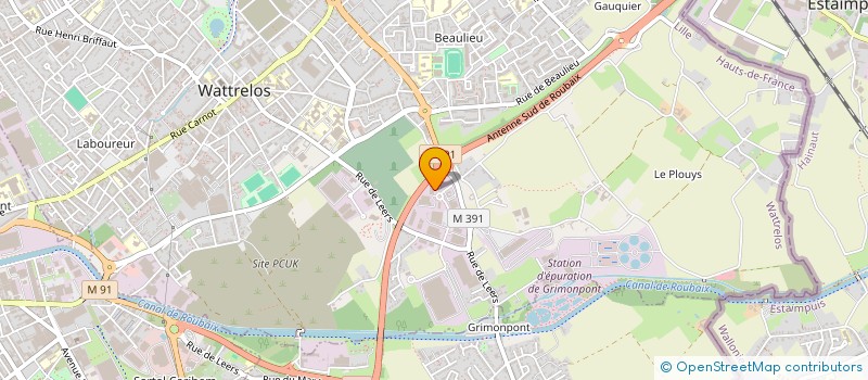 localisation de l'entreprise RICHARD COMMUNICATION  WATTRELOS