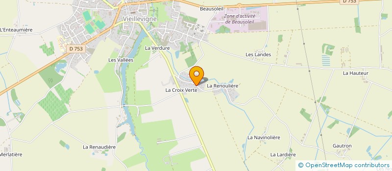 localisation de l'entreprise RICHARD FAIVRE MACONNERIE à VIEILLEVIGNE
