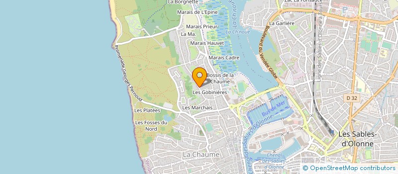 localisation de l'entreprise RICHARD GAUTHIER CONSEIL à LES SABLES D'OLONNE