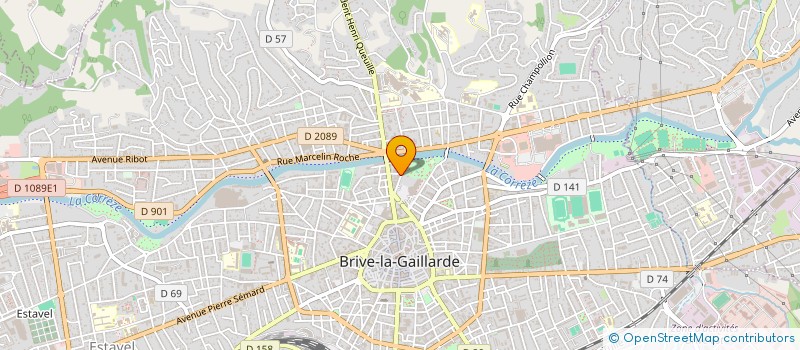 localisation de l'entreprise RICHARD GRIFFOUILLERE TRAVAUX & MAINTENANCE  BRIVE-LA-GAILLARDE