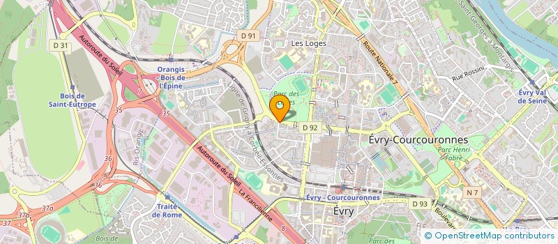 localisation de l'entreprise RICHARD. H EXPERTISE & CONSEILS  EVRY-COURCOURONNES