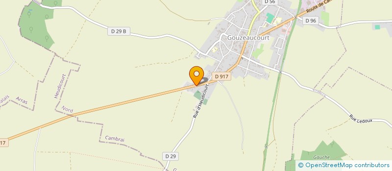 localisation de l'entreprise RICHARD IMMOBILIER  GOUZEAUCOURT