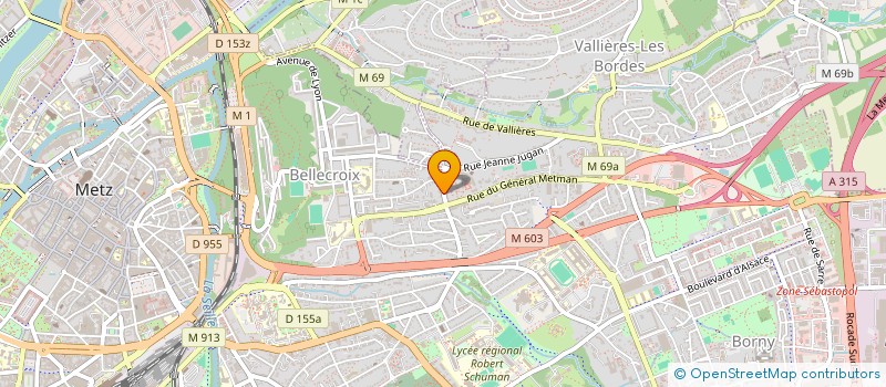 localisation de l'entreprise RICHARD & MERTZ PERSPECTIVES  METZ