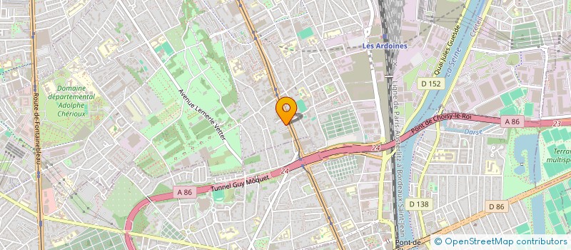localisation de l'entreprise RICHARD MODE  VITRY-SUR-SEINE