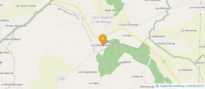 localisation de l'entreprise RICHARD PERCHE ENTRETIEN à SAINT-QUENTIN-DE-BLAVOU