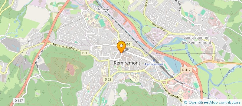 localisation de l'entreprise RICHARD SPORT  REMIREMONT