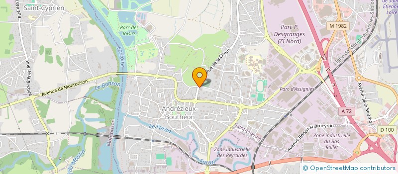 localisation de l'entreprise RICHARD STATION SERVICE  ANDREZIEUX-BOUTHEON