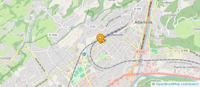 localisation de l'entreprise RICHARD TAXI ALBERTVILLE  ALBERTVILLE