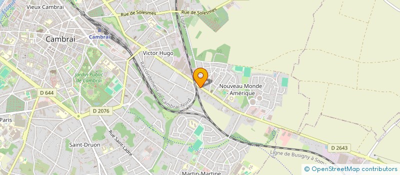 localisation de l'entreprise RICHARD VALENGREEN à CAMBRAI