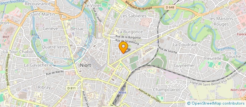 localisation de l'entreprise RICHARD VISISOMBAT CONSULTING à NIORT