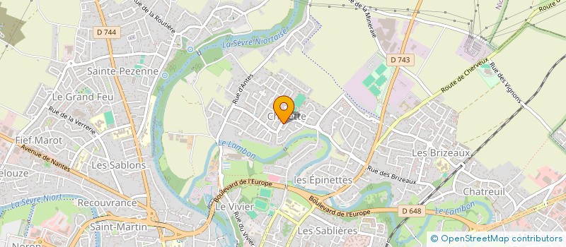 localisation de l'entreprise RICHARD6 à NIORT