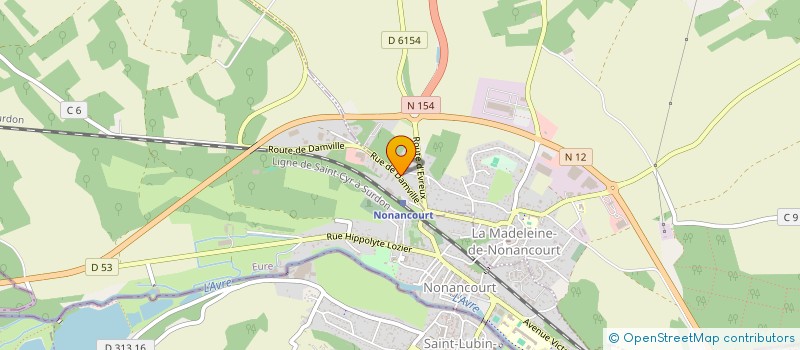 localisation de l'entreprise RICHARDISINIE  LA MADELEINE DE NONANCOURT