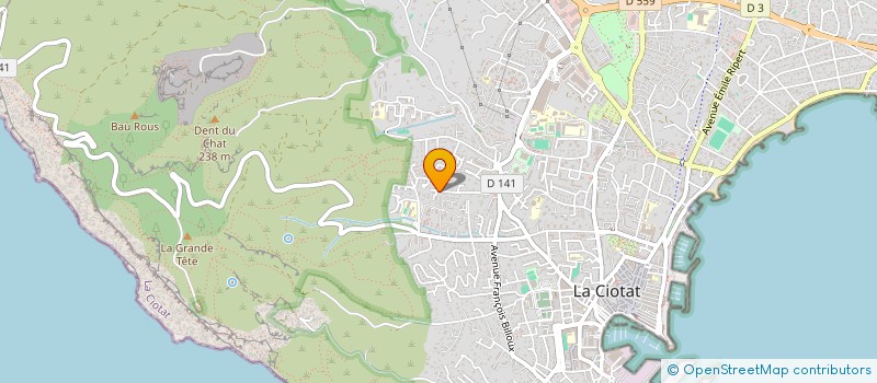 localisation de l'entreprise RICHAUD-PERRIER  LA CIOTAT