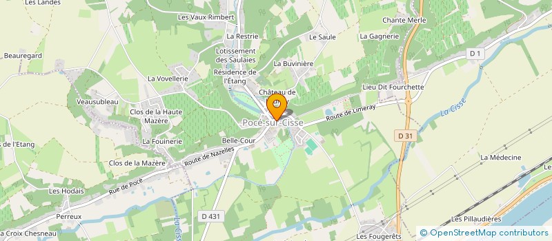 localisation de l'entreprise RICHAUDEAU  POCE-SUR-CISSE