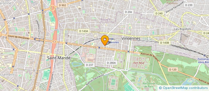 localisation de l'entreprise RICHDIS à VINCENNES