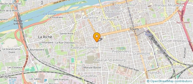 localisation de l'entreprise RICHE EN DANSES  TOURS