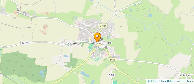 localisation de l'entreprise RICHE GEOFFREY  SAINT-CLEMENT-DE-LA-PLACE