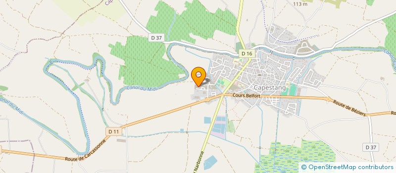 localisation de l'entreprise RICHE KERBIRIOU - CLIMATISATION PLOMBERIE  CAPESTANG