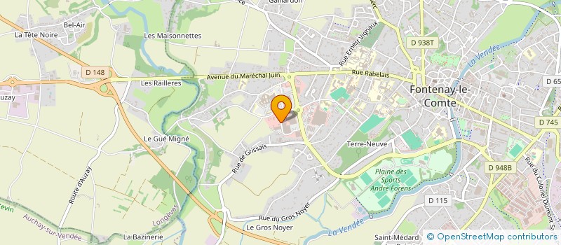 localisation de l'entreprise RICHE PLOMBERIE SANITAIRE CHAUFFAGE  FONTENAY-LE-COMTE