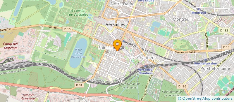 localisation de l'entreprise RICHEBOURG J. à VERSAILLES
