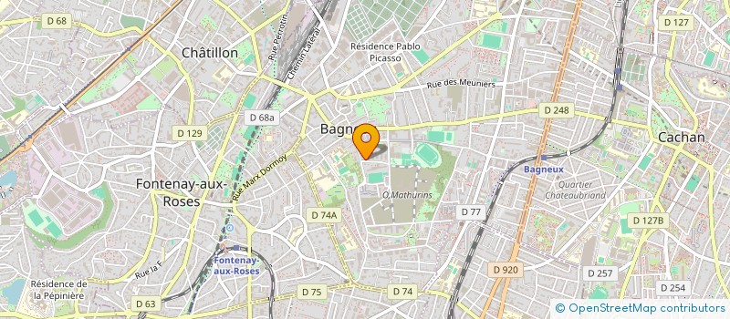 localisation de l'entreprise RICHELIEU à BAGNEUX