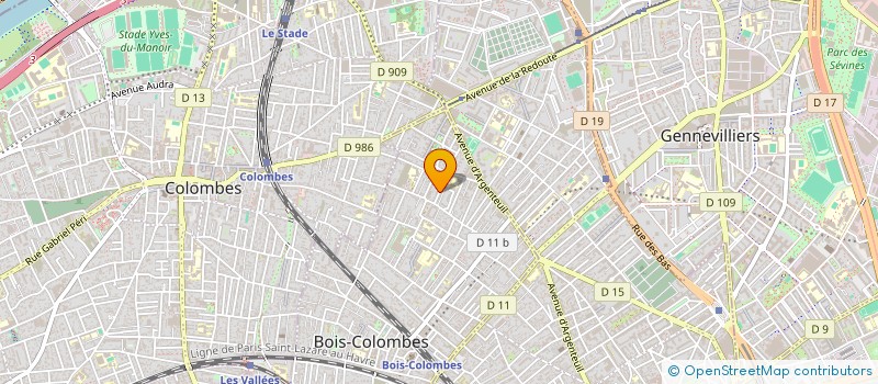 localisation de l'entreprise RICHELIEU à BOIS-COLOMBES
