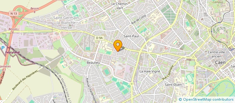 localisation de l'entreprise RICHEMOND LMNP à CAEN