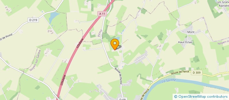 localisation de l'entreprise RICHER  NOYEN-SUR-SARTHE