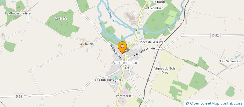 localisation de l'entreprise RICHER TOITURE à VAL-FOUZON