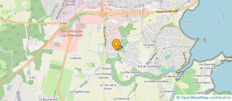 localisation de l'entreprise RICHERNOULT  LA RICHARDAIS