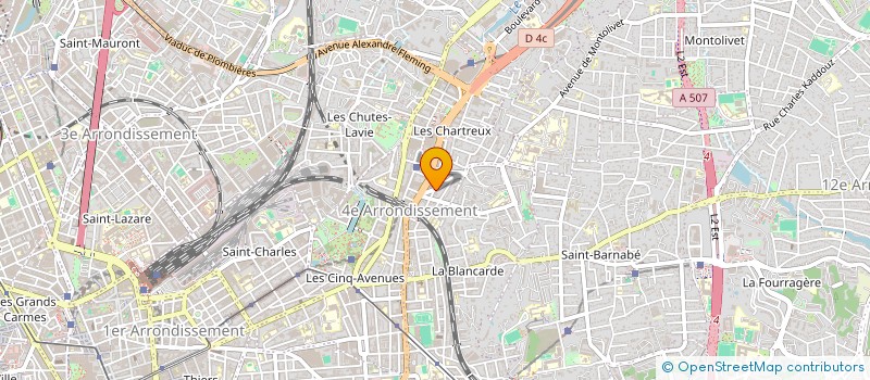 localisation de l'entreprise RICHERT - FERRARA- MONTCEL SCP DE MASSEURS KINESITHERAPEUTES à MARSEILLE