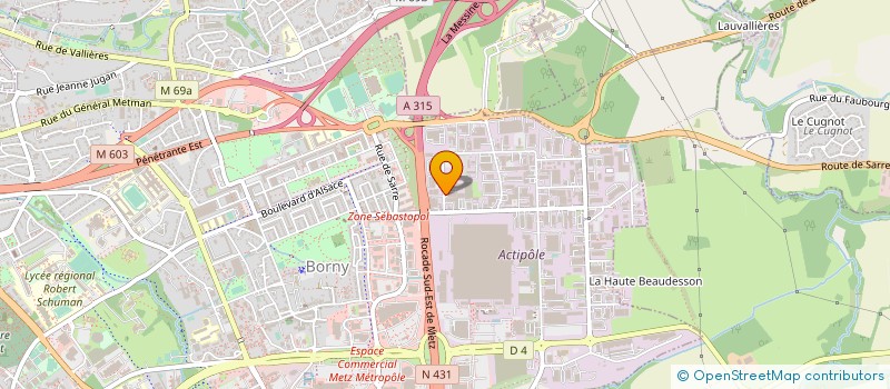 localisation de l'entreprise RICHERT SA à METZ