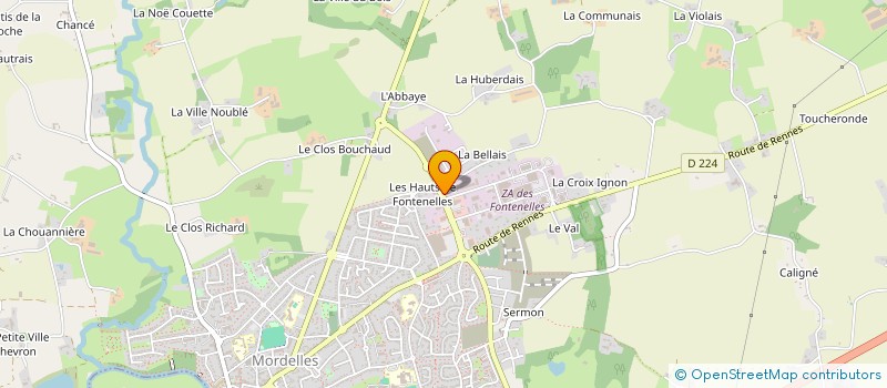 localisation de l'entreprise RICHESSES DE L'INDE  MORDELLES