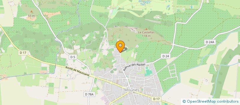 localisation de l'entreprise RICHESSES DE LA CRAU  MOURIES