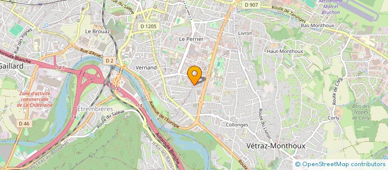 localisation de l'entreprise RICHET RENZO INDIVISION  VETRAZ-MONTHOUX