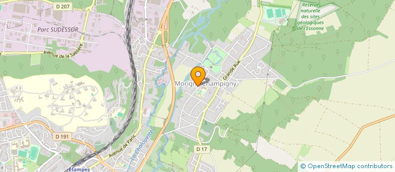 localisation de l'entreprise RICHKAVI  MORIGNY-CHAMPIGNY